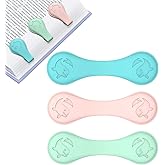 Magnetic Silicone Bookmarks for Reading Book, 3 PCS Extra Strong Magnetic Book Mark Clip Cute Dolphin Book Page Holders Accessories Gift for Women, Men, Book Lovers, Teachers, Readers, Kids