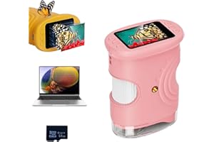 Wonder Quest Microscope, Discovery Microscope - Ultimate 4K Digital Microscope for Kids & Adults, Handheld USB Microscope Cam