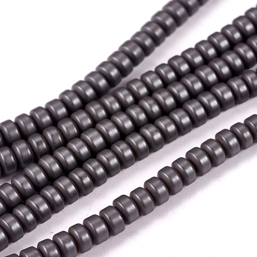 Perlin 200 Black Hematite Beads 3mm Round for Bracelets