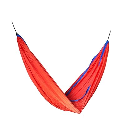 Slack Jack Camping Fabric Hammock (Red and Blue)
