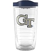 Tervis Made in USA Double Walled Georgia Tech GT Insulated Tumbler Cup Keeps Drinks Cold & Hot, 16oz, Classic