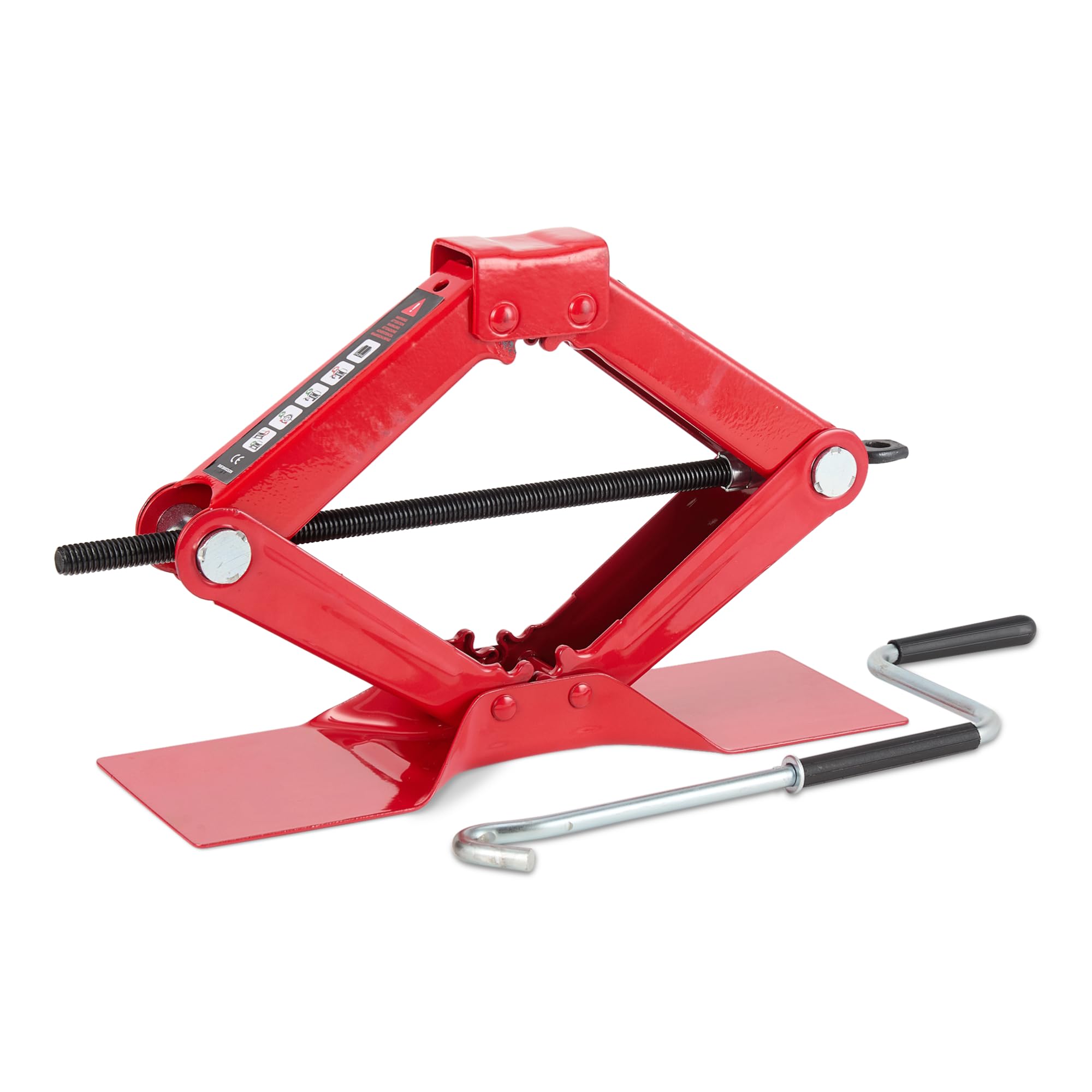 Photo 1 of ***ITEM INSIDE IS DRY AND CLEAN BUT BOX ALTHOUGH DRY NOW, HAS SOME LEAKAGE***Amazon Basics Scissor and Portable Car Jack, 1.65 Short Ton/ 1.5 Metric Ton/ 1.5 Tonne / 1500 kg Capacity, Red***ITEM INSIDE IS DRY AND CLEAN BUT BOX ALTHOUGH DRY NOW, HAS SOME L