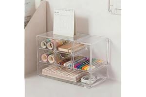 Desktop Storage Drawers,Desktop Drawer - Drawer Organizer,Transparent Storage Drawers,Documents Desk Organizer, Desk Organiza