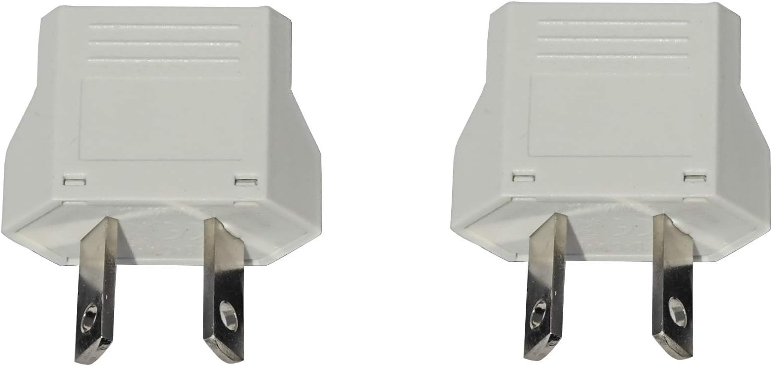 Australia & New Zealand International Travel Plug Adapter - White (Australian - 2 Pack)