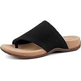 BCSTUDIO Women Comfort Orthopedic Knit Flip Flop Sandals with Arch Support