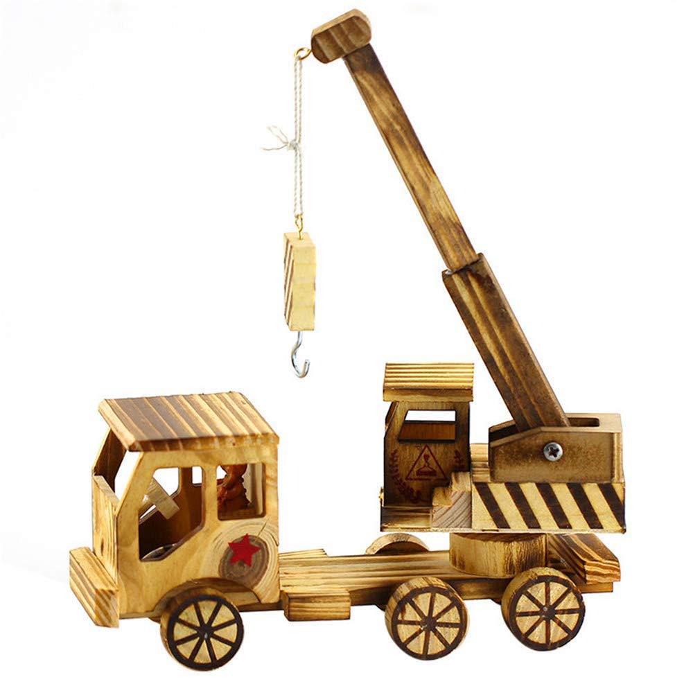 格安人気 トラック クレーン 建設 Erencook 玩具 B07hmckcpm デコレーション オフィス ホーム クリエイティブ おもちゃ クレーン 木製 シミュレーション 子供 手押し車プルトイ Www Indirimclub Com