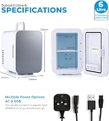 Subcold Ultra 6 Mini Fridge Cooler & Warmer 6L AC+USB Grey view 5