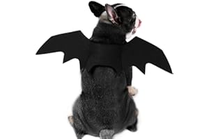 PUOYIS Dog Bat Wing Costume for Halloween, Pet Halloween Party Dress Up Costume for Cat and Small Medium Large Dog