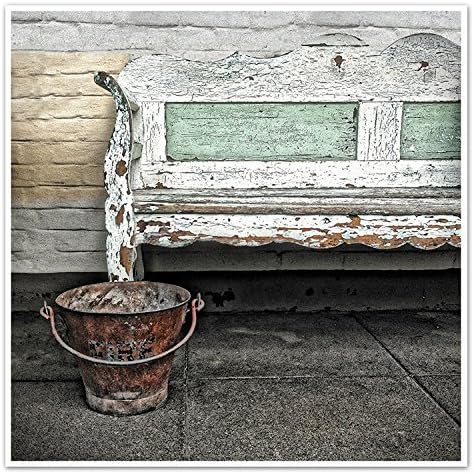 Art photography, Bench and Bucket Fine Art Photographic Print, Wall Decor