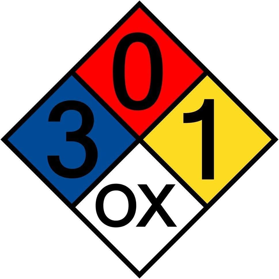 metal Signs Aluminum NFPA 704 Hazmat Diamond Sign with 30