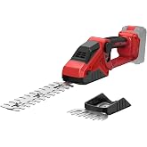 DEVTBLUN Cordless Hedge Trimmer Compatible with Milwaukee 18V Battery(No Battery),2200RPM Mini Grass Shear,2 in 1 Handheld Electric Hedge Trimmer/Grass Cutter,Shrub/Bush Trimmer for Gardening,Yard