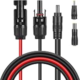 Thlevel Solar Panel Cable to DC 8mm 5.5x2.1mm 4.0x1.7mm Waterproof 1.8m 16AWG view 1
