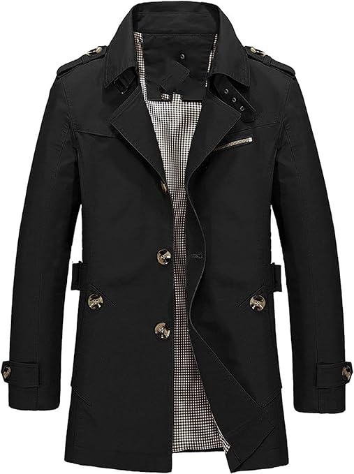 Jackets Men Coat Fashion Trench Coat New Spring Fit Overcoat Outerwear