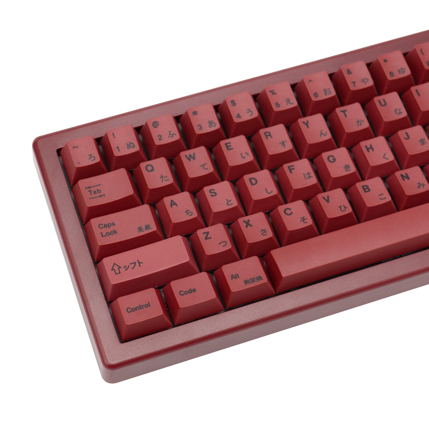 Photo 1 of GEKUCAP 140 Keys PBT Japanese Keycaps Cherry Profile Key Caps DYE-Sub Red Keycaps Minimalist Style Customized Keycaps Set Compatible with Cherry MX Switches Mechanical Keyboards