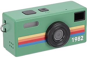 Wisoqu Keychain Camera, 1080P HD Video Recording with 0.96 Inch Color Screen and Built in Flash, Compact Retro Tiny Digital C