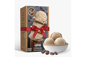Triple Scoop - Premium Coffee Ice Cream Mix For Ice Cream Maker. Simple, Easy, Delicious. From Gourmet Mix To Maker in 5 Minutes, Makes 2 Creamy Quarts, Made in USA (1 Pack, Coffee)