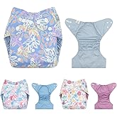 ALVA Baby Cloth Diaper Covers with One Wet Bag, Swim Diaper,Cloth Nappy Shell Baby Girls and Boys