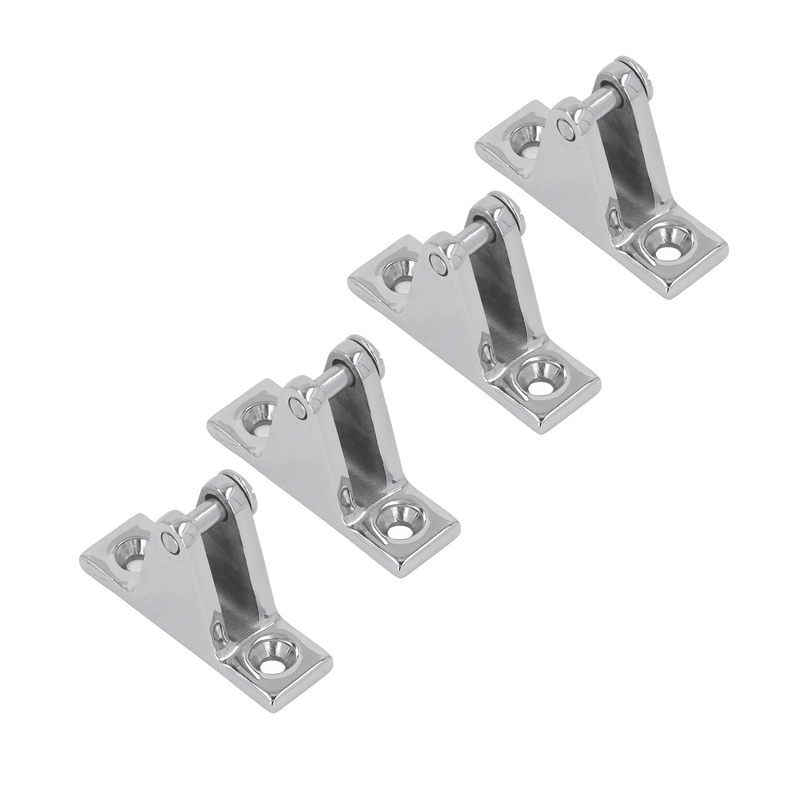Deck Hinge,4Pcs Deck Hinge for Boat 316 Stainless Steel Top Mounting Hardware Awning Fixed Accessories
