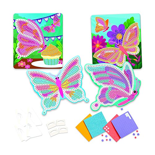 image for The Orb Factory Sticky Mosaics Butterflies Arts & Crafts, Yellow/Blue/