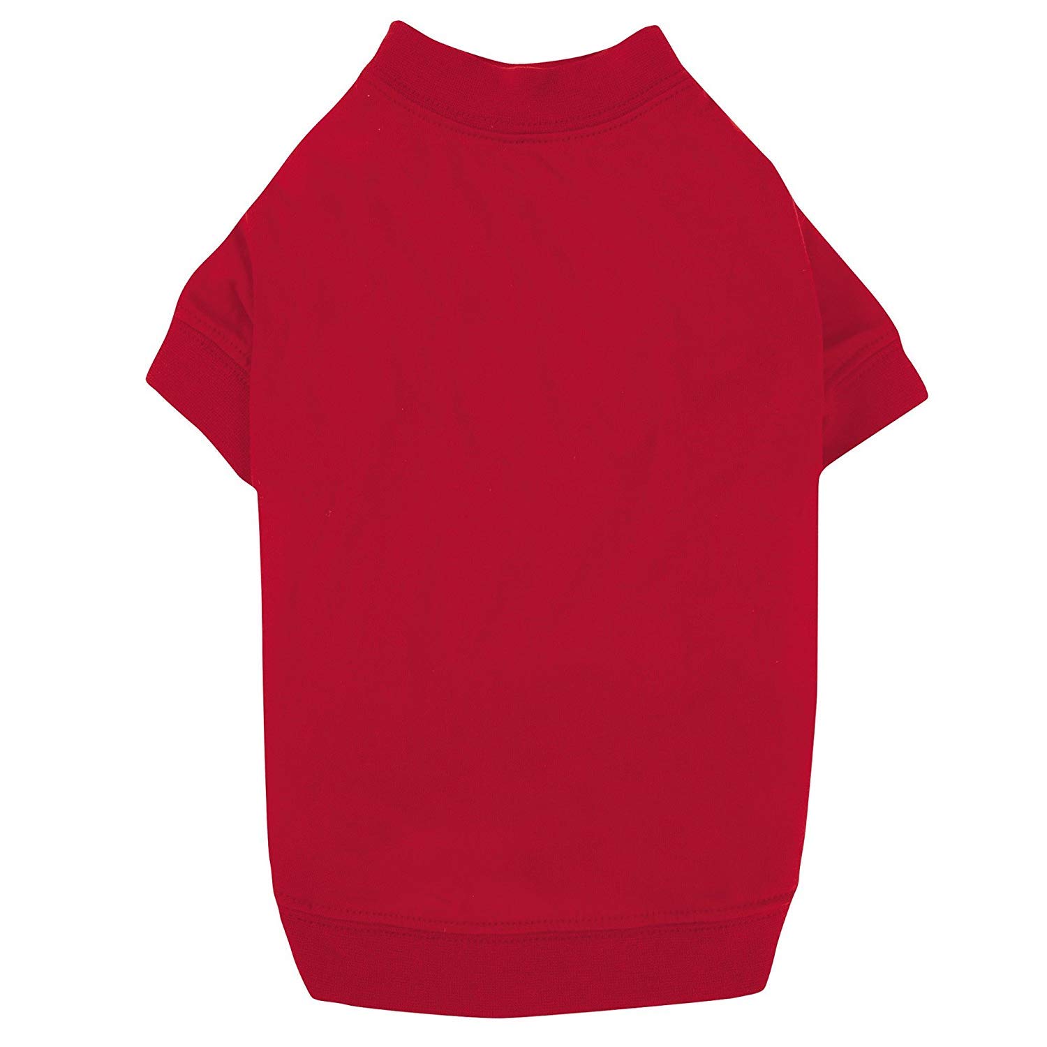 Zack & Zoey Basic Tee Shirt for Dogs, 10" X-Small, Tomato Red