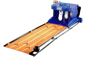 GENERIC Electronic Bowling Alley Game for Home - LED Scoreboard & Auto Ball Return Indoor Outdoor Use, Easy Storage 2m Portable Bowling Set