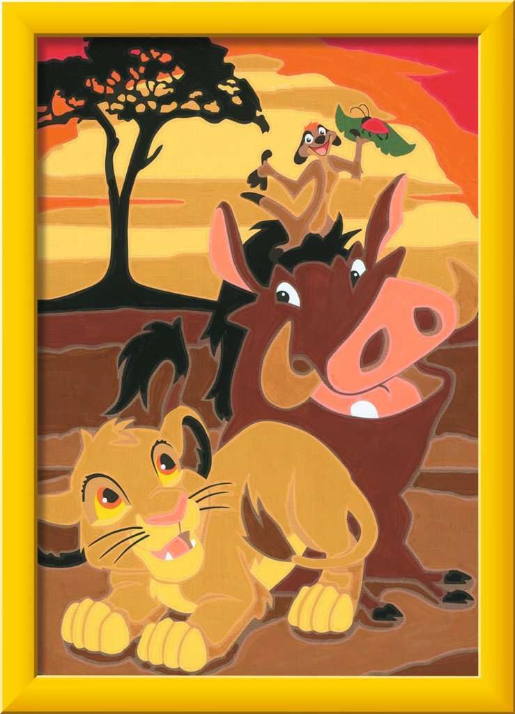 Der König der Löwen Malen nach Zahlen Sonderserie E