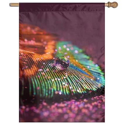 Amazon Com Garden Flag Feather Drop Lawn Banner Outdoor Yard Home