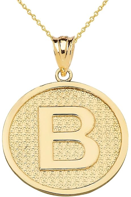 B Pendant Necklace 