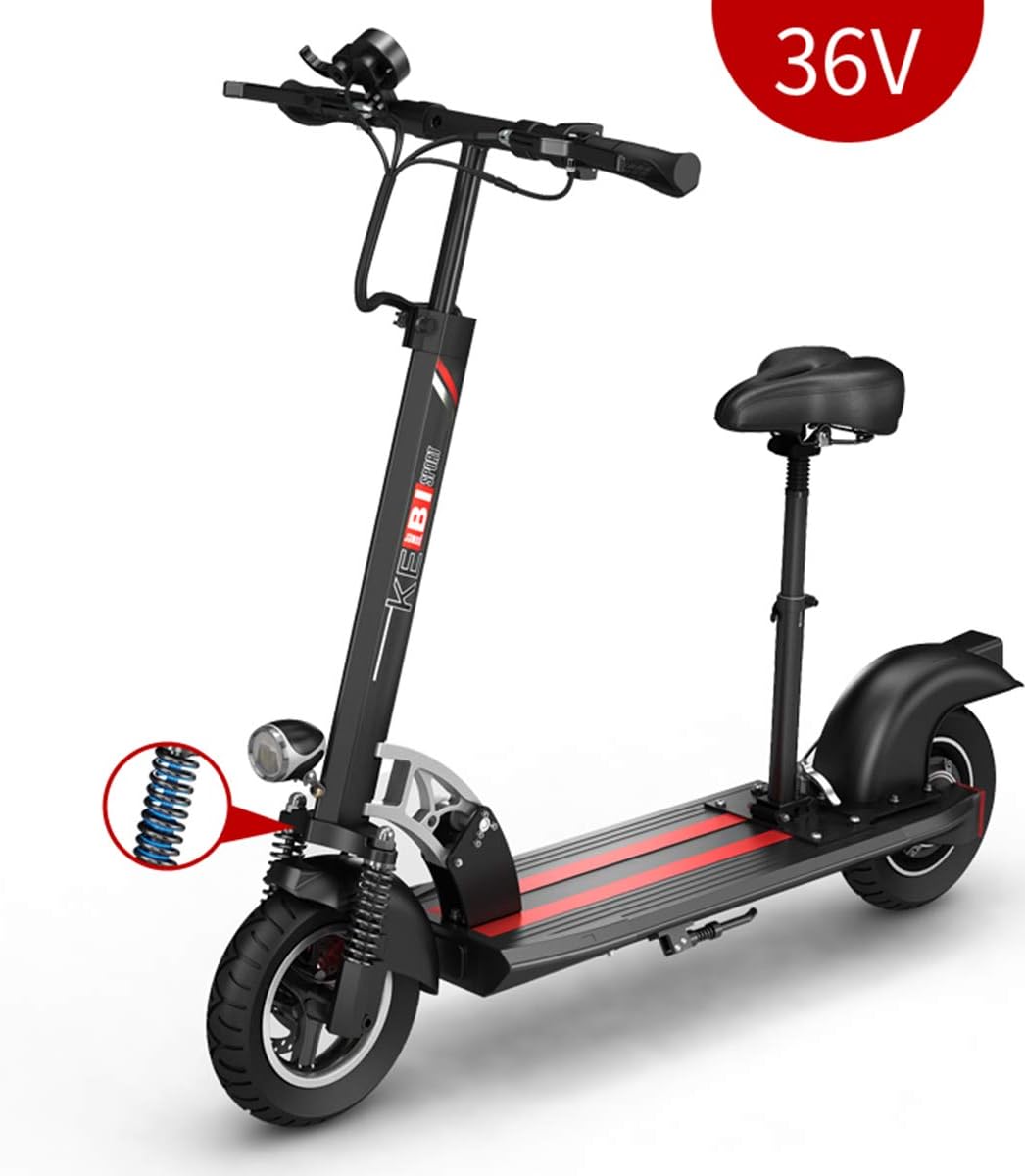 Dapang High Speed Electric Scooter -Portable Folding, 40 MPH and 40 Mile Range of Riding, 400W Motor Power and 440lb Load,Black