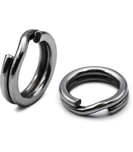 Pack économique Bombada Split Rings Forte – Taille 4 – 100 Anneaux Brisés – 35-60 Kg