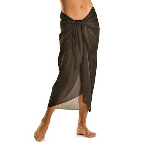 TOSKATOK® Frauen Mädchen Sexy Stilvoller Strand Wickelrock Sarong Pareo in Unifarben