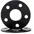 VLAOSCHI Black Forged 5x112 Hubcentric Wheel Spacers 3mm with 66.56mm Center Bore (No Lip) Compatible with Audi-BMW-Mercedes-Benz-Mini 5 Lug - Pack of 2