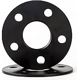 VLAOSCHI Forged Black 5x115 Hubcentric Wheel Spacers 5mm with 71.5mm Center Bore Compatible with Dodge 5 Lug 2009-2024 Challenger | 2006-2024 Charger | 2005-2008 Magnum | 2005-2018 300- Pack of 2