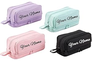 Custom Name Pencil case, Large Capacity Multi-Color Pencil case, Stationery Storage Bag, Suitable for Back to School and Stud