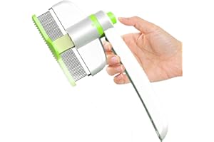 KDLGJDV Celery Pets Pet Hair Comb, Celerypets 360 Degree Self-Cleaning Pet Hair Removal Comb Grooming Brush, Cat Brush for Shedding, Dog Deshedding Brush Grooming Kit (Green)