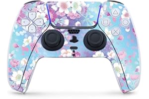 MIGHTY SKINS MightySkins Glossy Glitter Gaming Skin for PS5 / PlayStation 5 Controller - in Bloom | Durable High-Gloss Glitter Finish | Easy to Apply and Change Style | Made in The USA