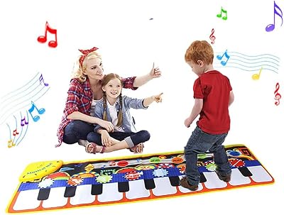 CaftyMids 19 Key Piano Mat with 8 Instrument Sounds and Recording Function