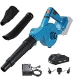 Cordless Leaf Blower - 600 CFM / 170 MPH, 2 X 3.0Ah Batteries & Fast Charger, 6 Speed, Brushless Motor