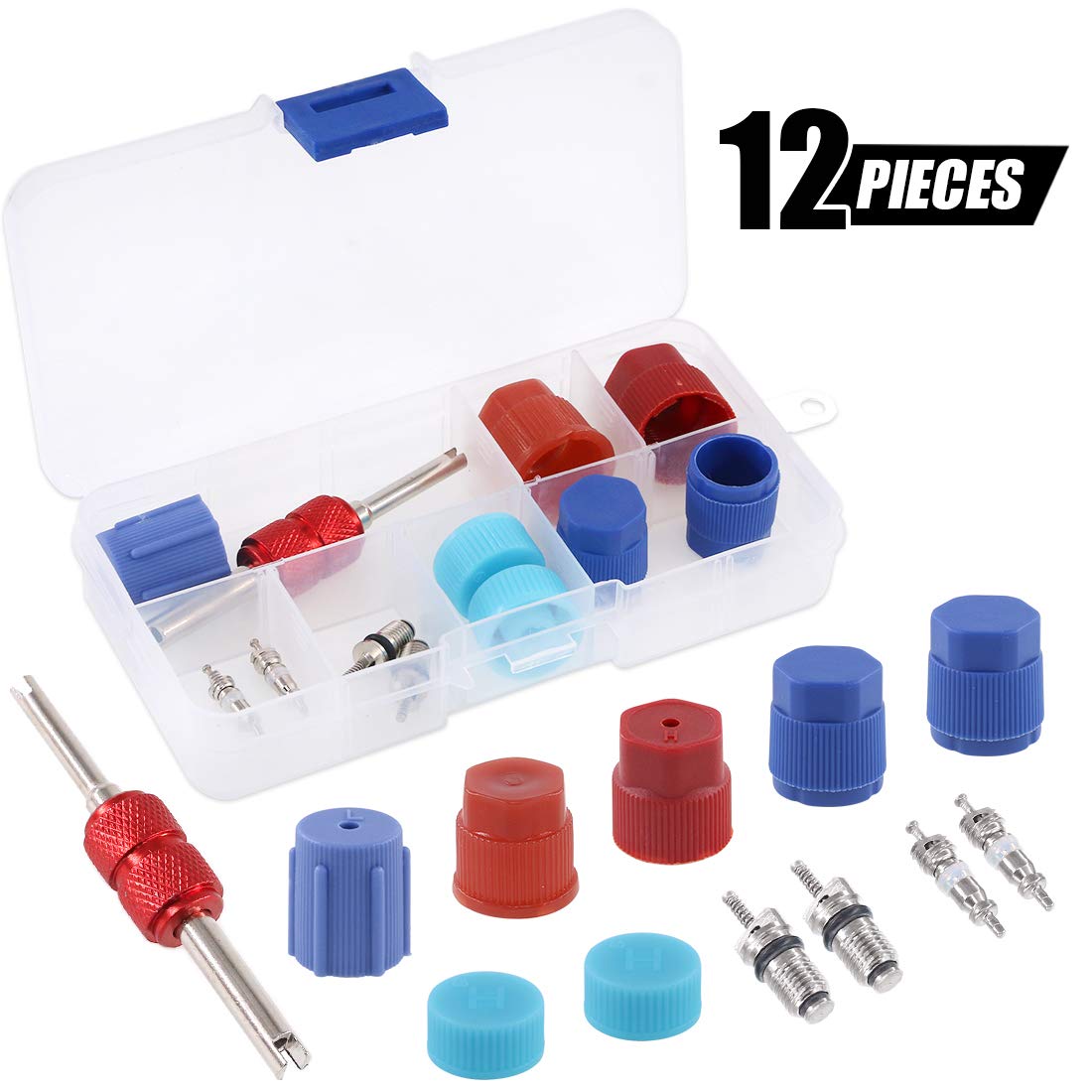 And Cap Valve With Cores Valve R134a R12 12pcs Swpeet Valve Tool Remover With Caps Port Charging System Ac Service Conditioning Air Assortment Including Kit Seal System Conditioning Air Seals Valves And Cap Valve With Cores Valve R134a R12 12pcs Swpeet Valve Tool Remover With Caps Port Charging System Ac Service Conditioning Air Assortment Including Kit Seal System Conditioning Air Seals Valves