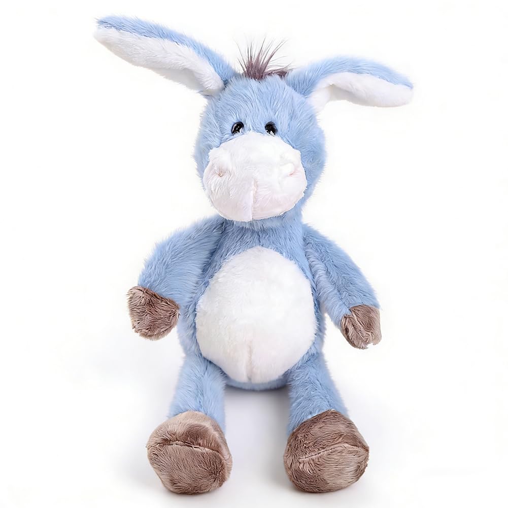 PyrrlicToy Donkey Doll, Cuddly Toy Donkey Plush Toy 32 cm, Cute Donkey Stuffed Toy, Cute Plush Toy, Soft Plush Animal, for Cuddling and Playing, Great Gift for boyfriend and girlfriend