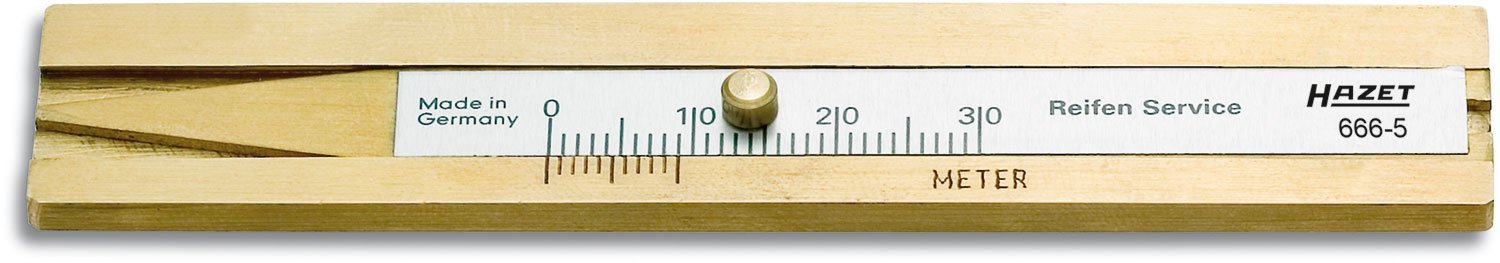 HAZET 666-5 Tyre Tread Depth Gauge - Multi-Colour