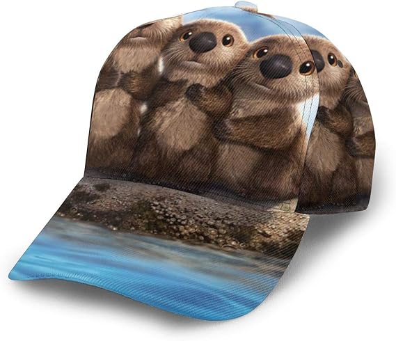 Amazon Co Jp 漫画かわいいラッコ キャップ 帽子キャップ 帽子 日よけ男女兼用 速乾 軽薄 帽子 通気性抜群 調整可能 野球帽 釣り り サイクリング スポーツアウトドア ゴルフ 旅行などに日よけ スポーツ帽子 服 ファッション小物