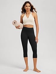 ODODOS 2-Pack Buttery Soft Lounge Yoga Capris for