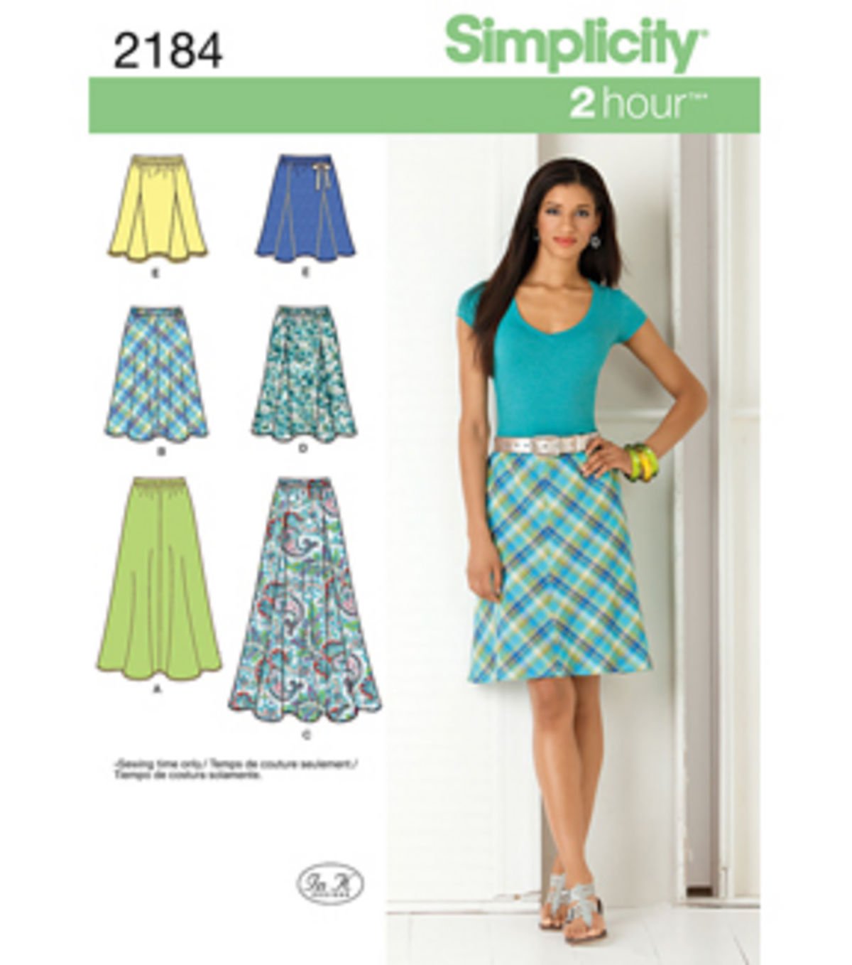 Simplicity 2184Women's Skirts, Paper, White, R5 (14-16-18-20-22)