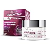 Gerovital EVOLUTION Regenerating Lifting Cream Night Care with Superoxide Dismutase SOD (Anti-Aging Super Enzyme), Ultrafiller Hyaluronic Acid with Wrinkle Filling Effect, 50 ml
