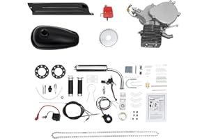 WBGANG 100CC Bicycle Engine Kit, 2-Stroke Gas Motor Bike Kit Air-Cooling Bicycle ,Motorized Full Set Super Fuel-Efficient For Most 26" /28" Motor Full Set CDI Ignition,Such As Mountain Bikes, Road Bikes