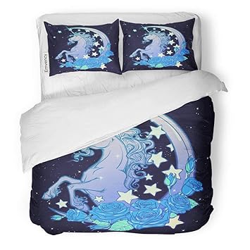 Amazon Com Tarolo Bedding Duvet Cover Set Kawaii Night Sky