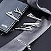 Lictin Men's Tie Clip Clasp Bar - 10pcs Alloy Necktie Clip Pin Bar, Tie Bar Set 6pcs Regular Ties Clip Pin Bar(6cm)+4pcs Skinny Tie Clip(4cm) with Gift Box