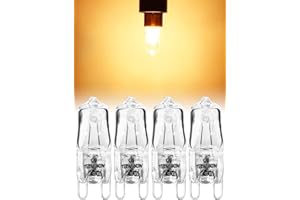 Anshunliu for Whirlpool Oven Light Bulb 120V 40W G9 for WPW10169757 4 PCS for Microwave Kitchenaid W10208564 Halogen Wall Oven Light Bulbs