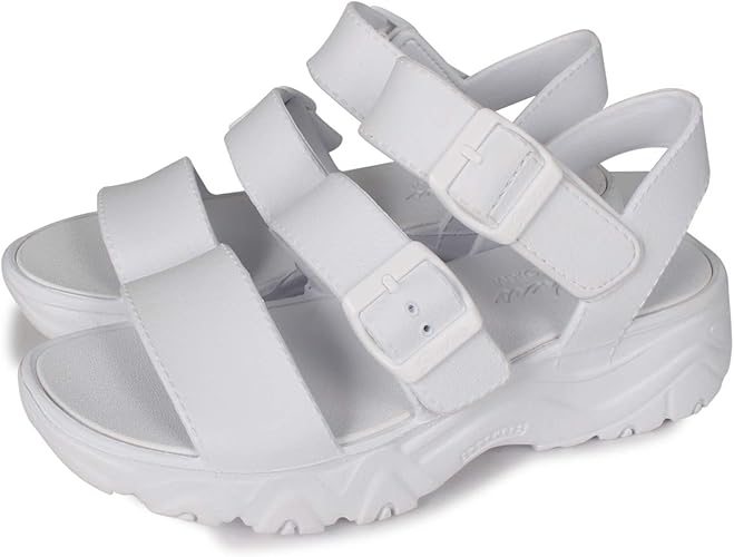 Amazon スケッチャーズ ディーライト2 0 スタイルアイコン 厚底 スポーツサンダル レディース Skechers スケッチャーズ ファッションサンダル